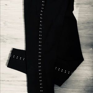 Lyssé Black Legging with metal beads